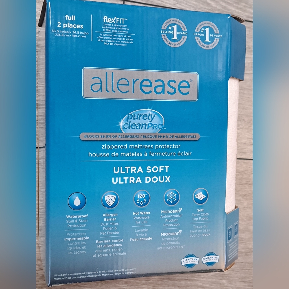 Brand New AllerEase Ultra Soft Zippered Mattress Protector